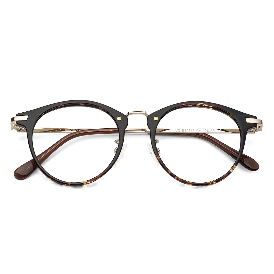 Lenskart Air Online Light Brown Full Rim Round left side