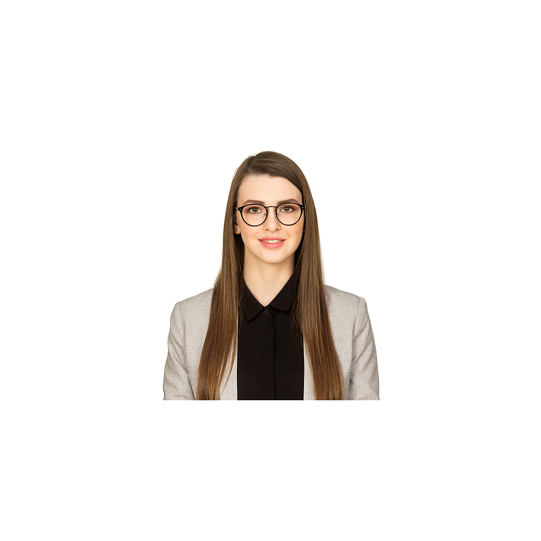 Lenskart Air Online Dark Gunmetal Full Rim Round left side