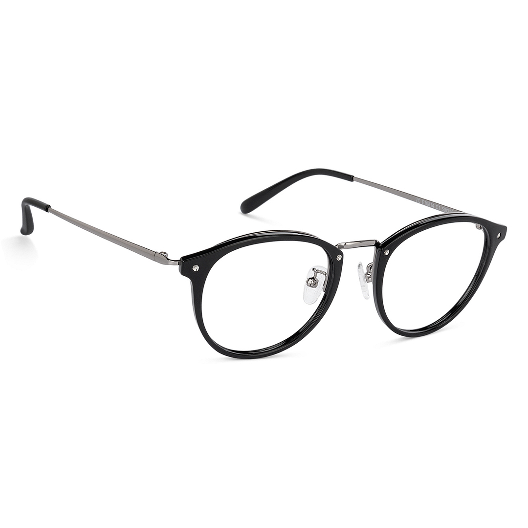 Lenskart Air Online Dark Gunmetal Full Rim Round left side