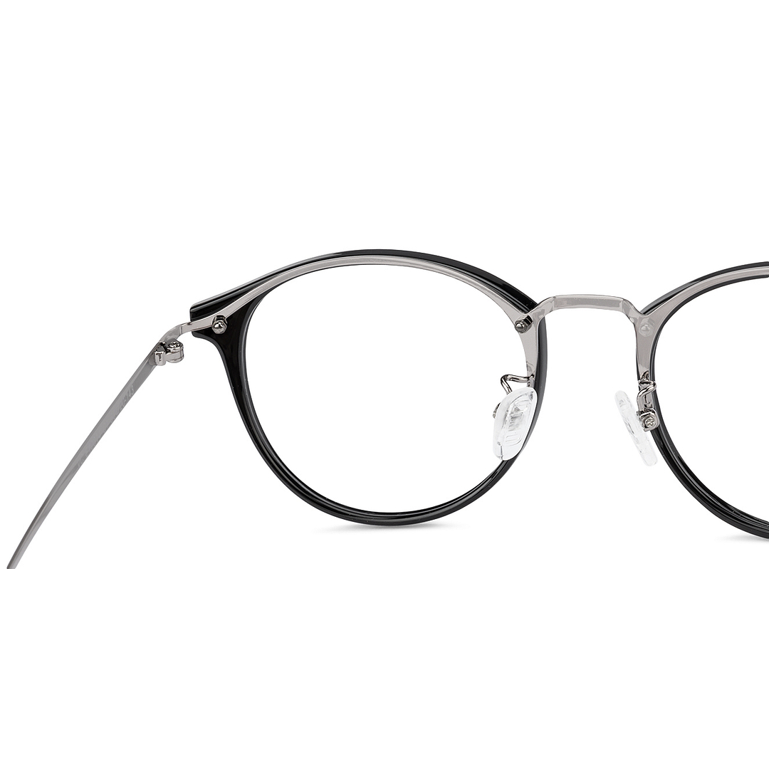 Lenskart Air Online Dark Gunmetal Full Rim Round left side