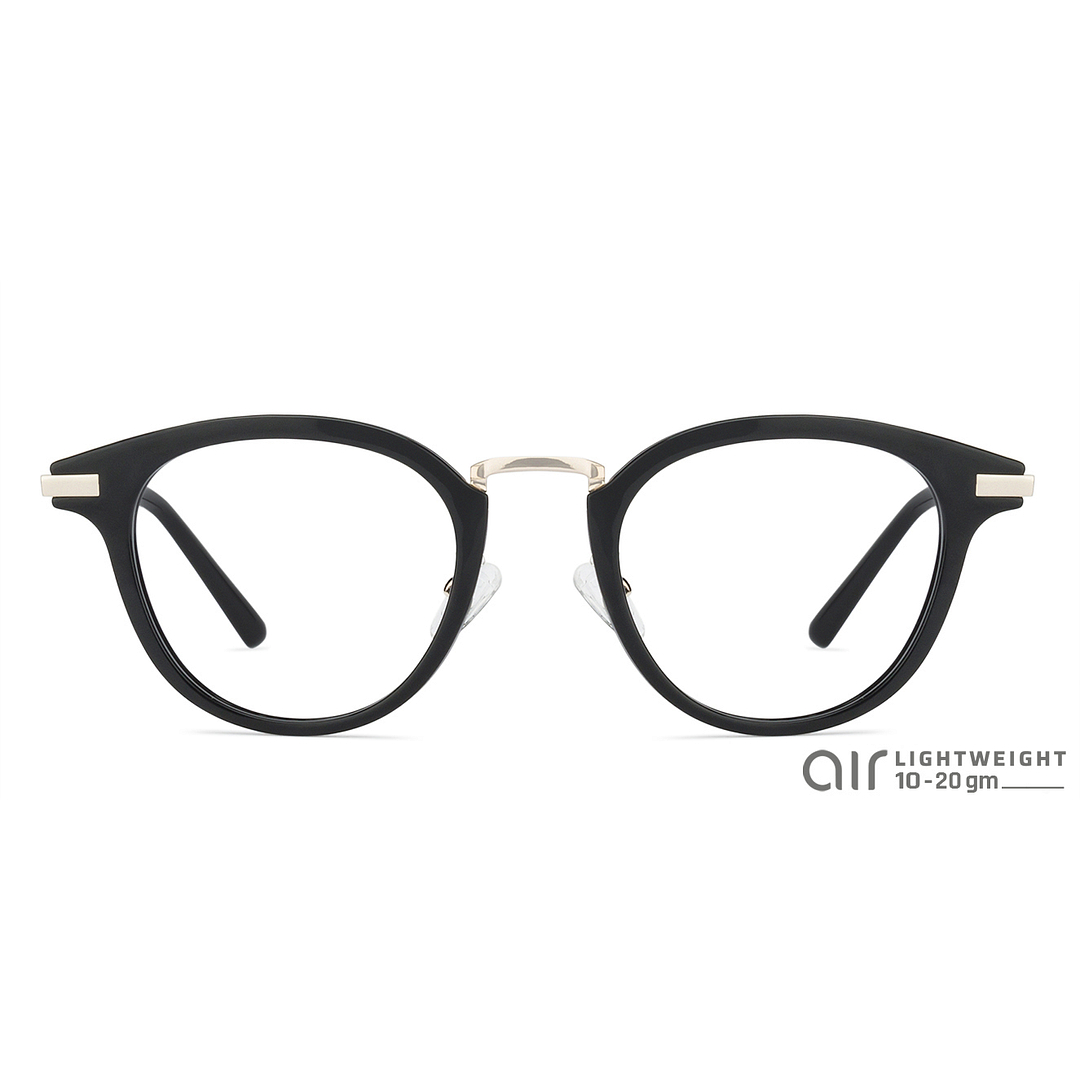 Buy Black Gold Full Rim Round Lenskart Air Essentials LA S VC
