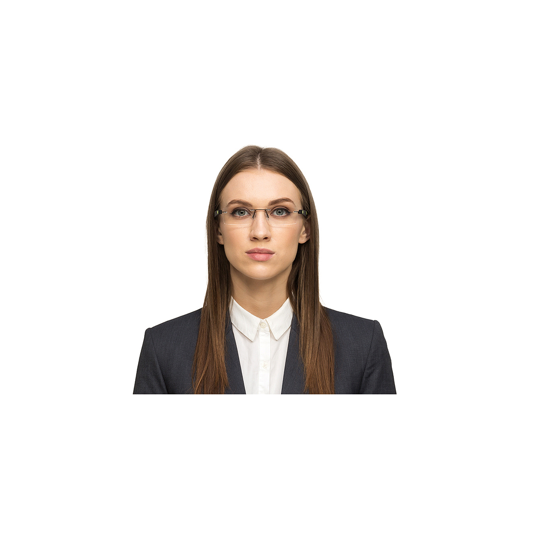 Lenskart Air Online Black Rimless Rectangle left side