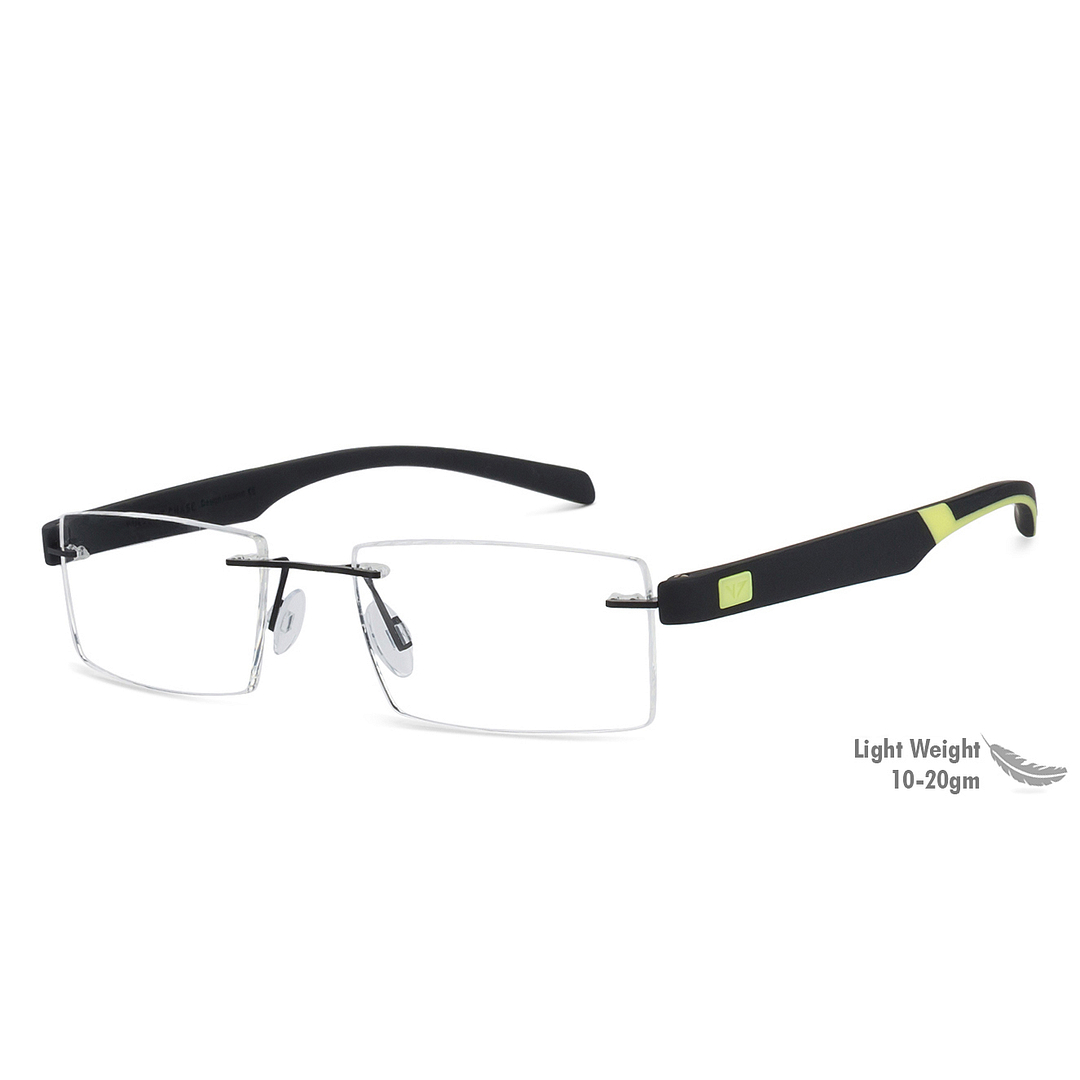 Lenskart Air Online Black Rimless Rectangle right side