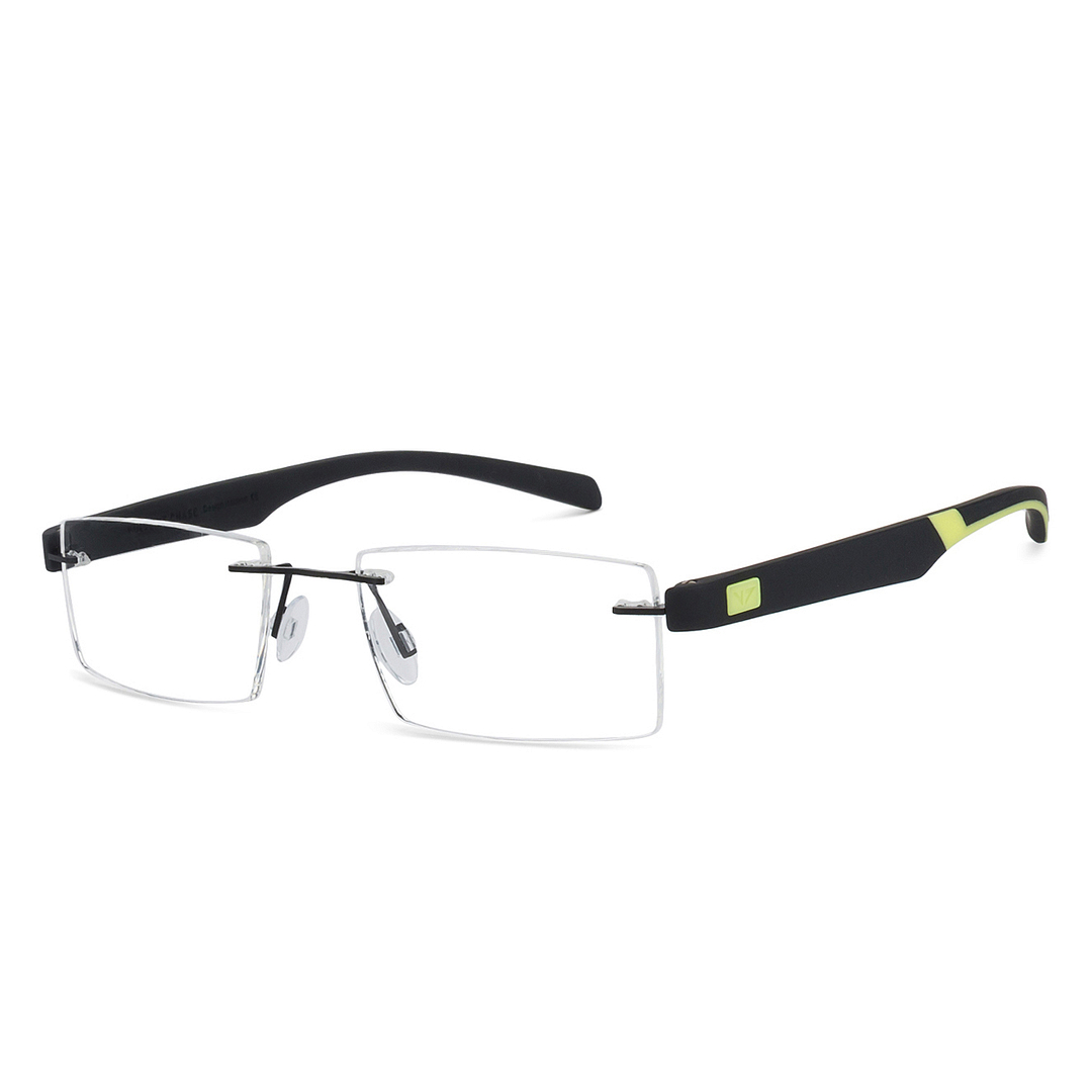 Lenskart Air Online Black Rimless Rectangle right side