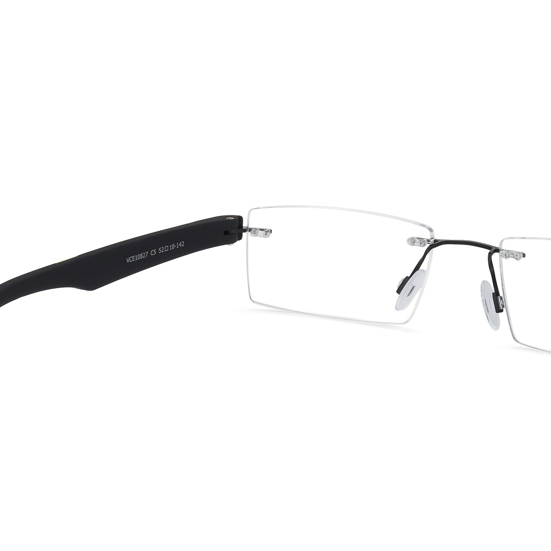 Lenskart Air Online Black Rimless Rectangle right side