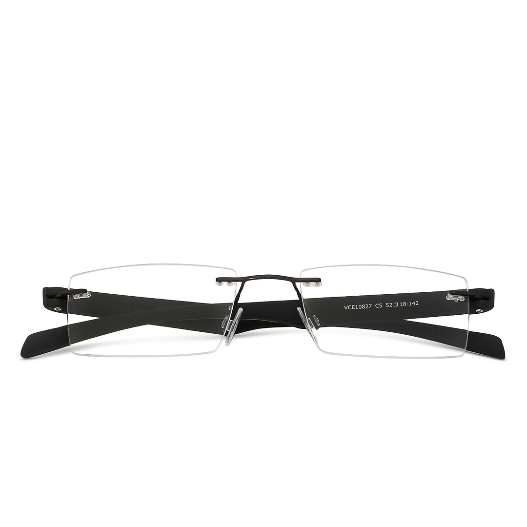 Lenskart Air Online Black Rimless Rectangle left side