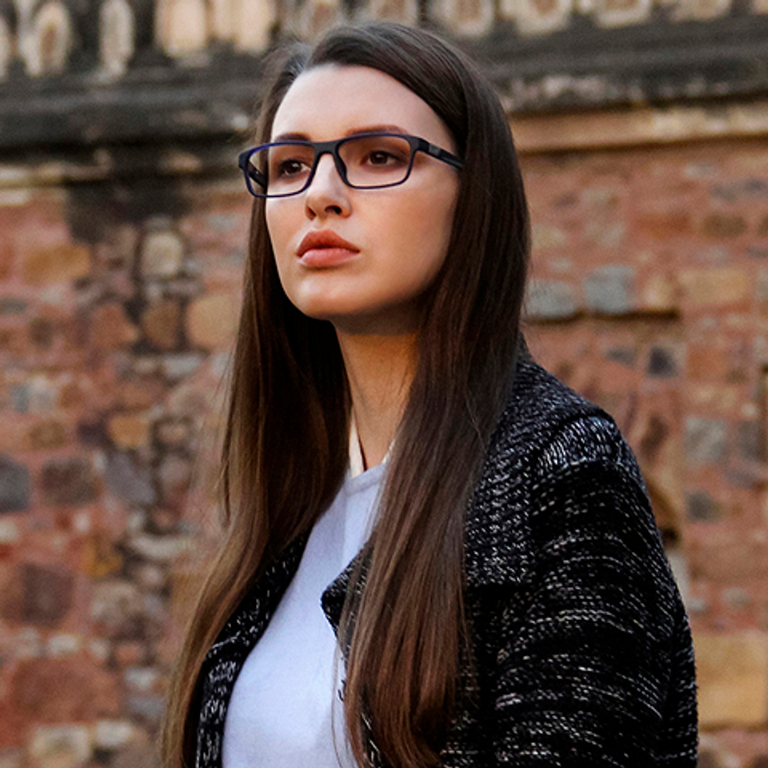 Lenskart Air Online Sky Blue Full Rim Rectangle right side