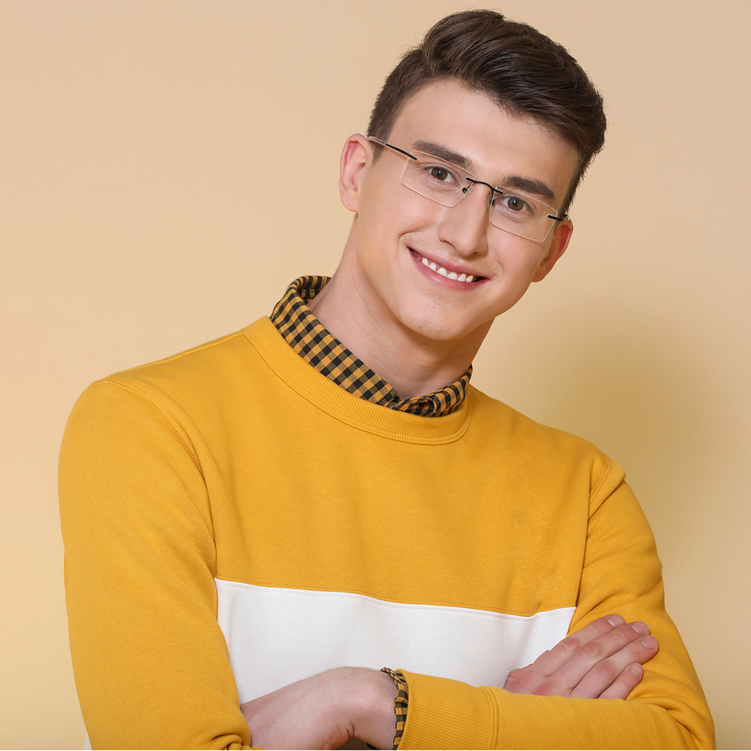 Vincent Chase Online Black Rimless Rectangle right side