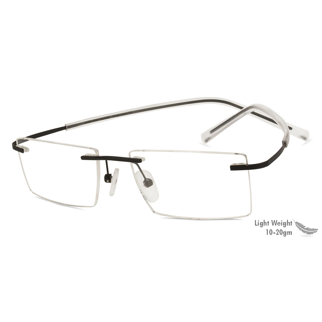 Vincent Chase Online Black Rimless Rectangle right side