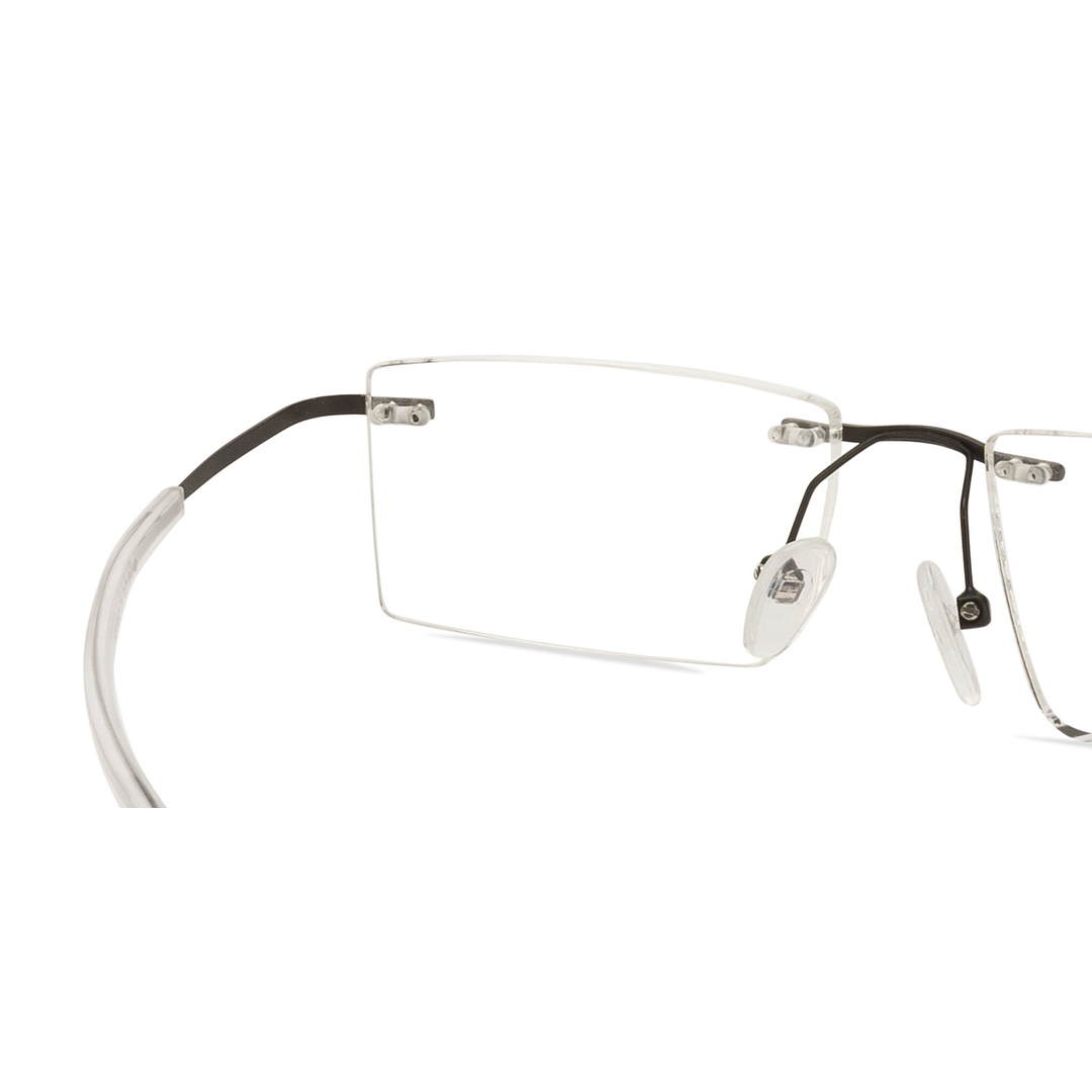 Vincent Chase Online Black Rimless Rectangle left side