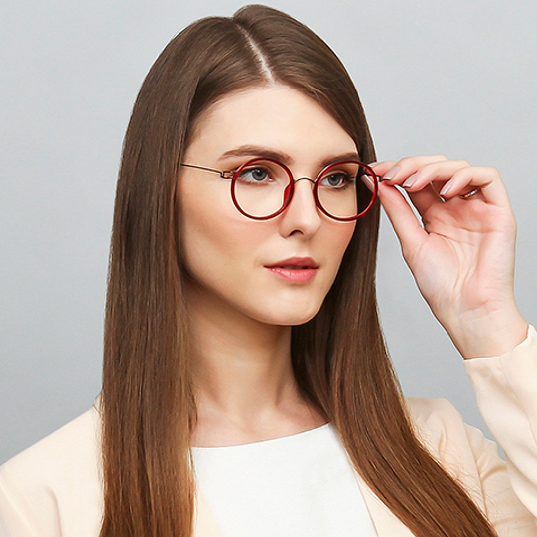 Lenskart Air Online Mid Gunmetal Full Rim Round right side