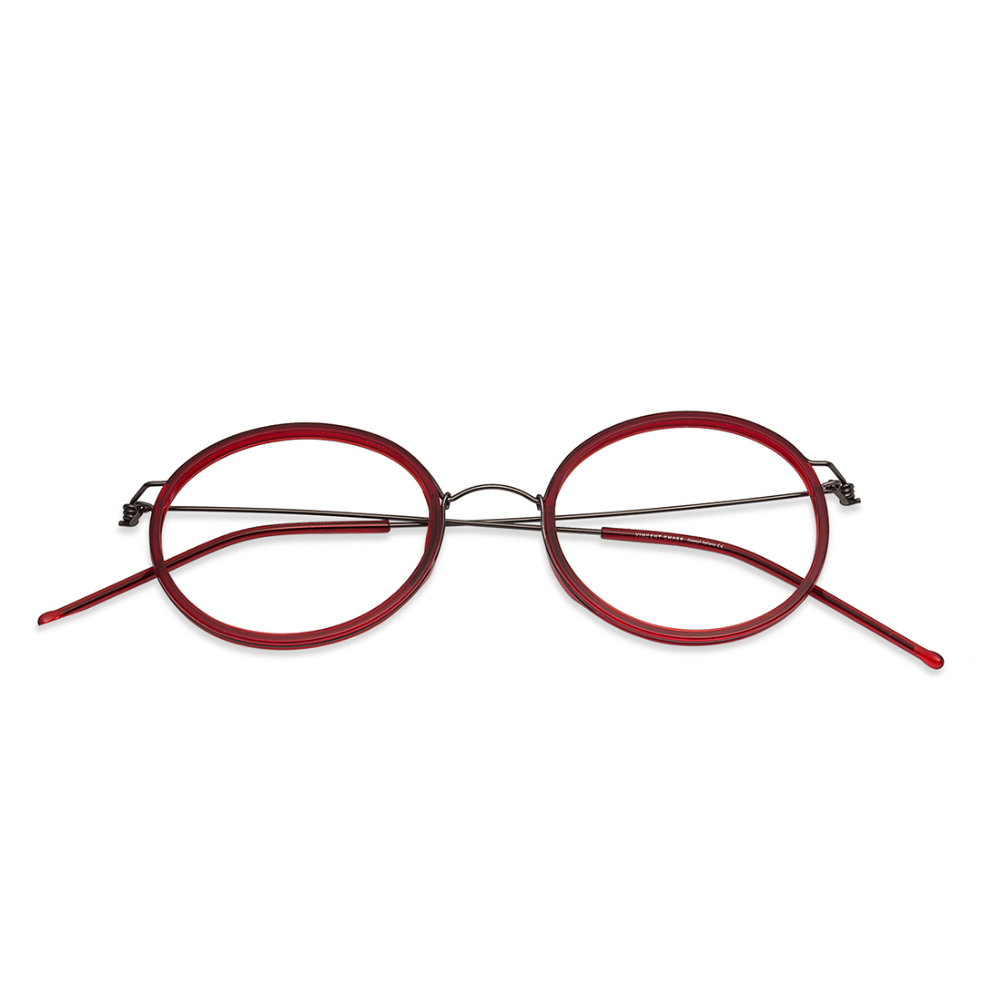 Lenskart Air Online Mid Gunmetal Full Rim Round left side