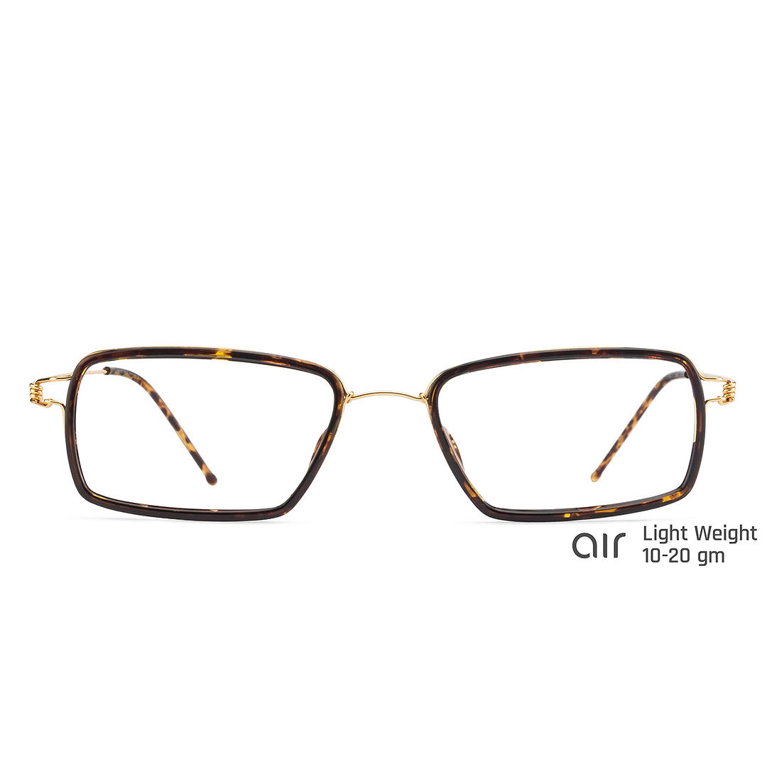 Lenskart Air Online Gold Full Rim Rectangle left side