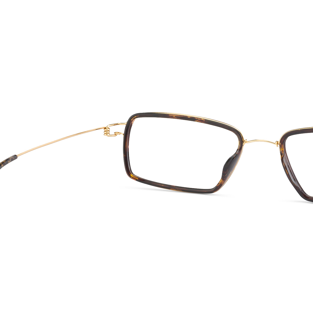 Lenskart Air Online Gold Full Rim Rectangle left side