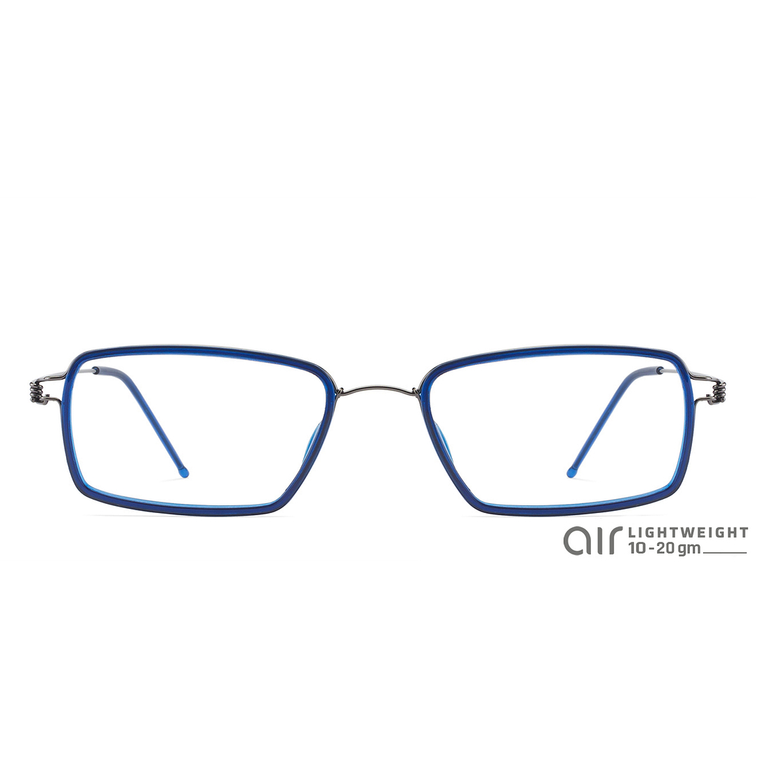 Lenskart Air Online Sky Blue Full Rim Rectangle left side