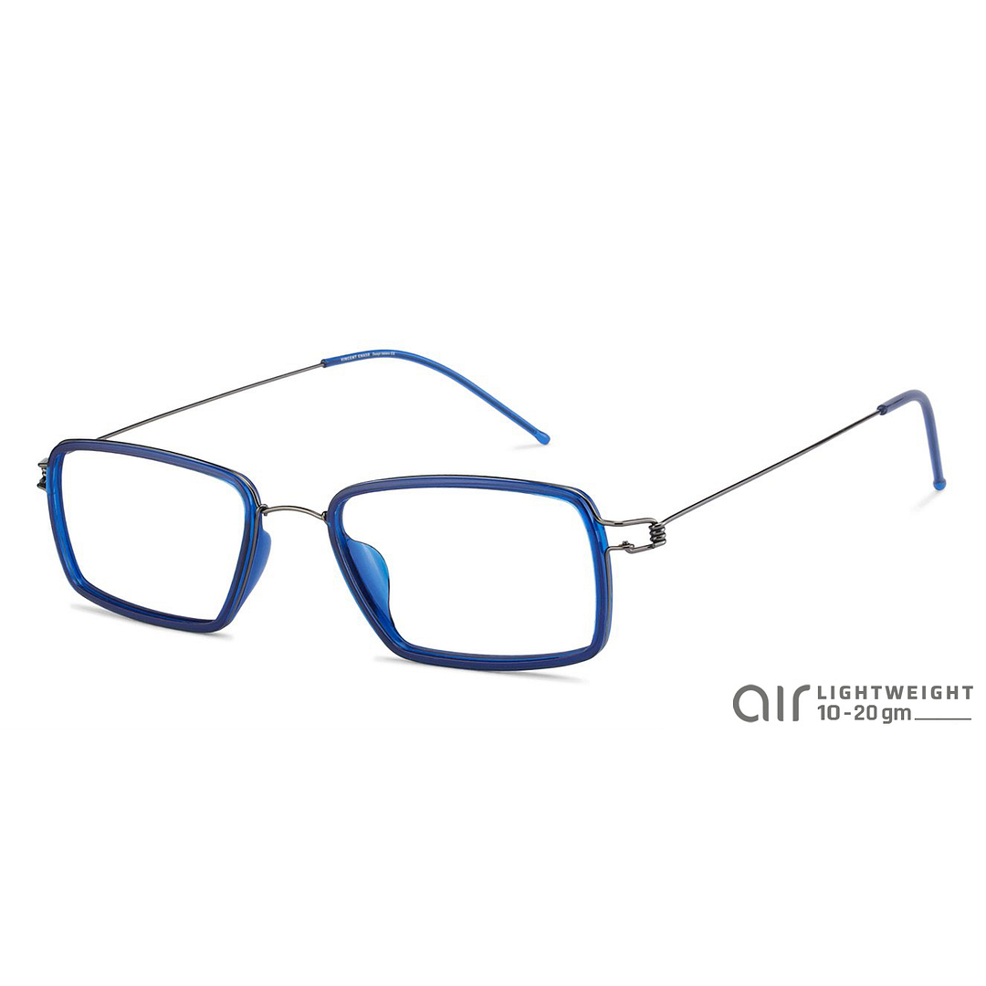 Lenskart Air Online Sky Blue Full Rim Rectangle right side