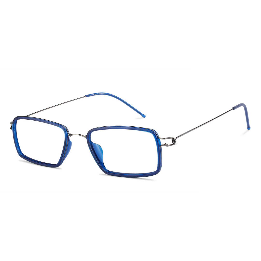 Lenskart Air Online Sky Blue Full Rim Rectangle left side