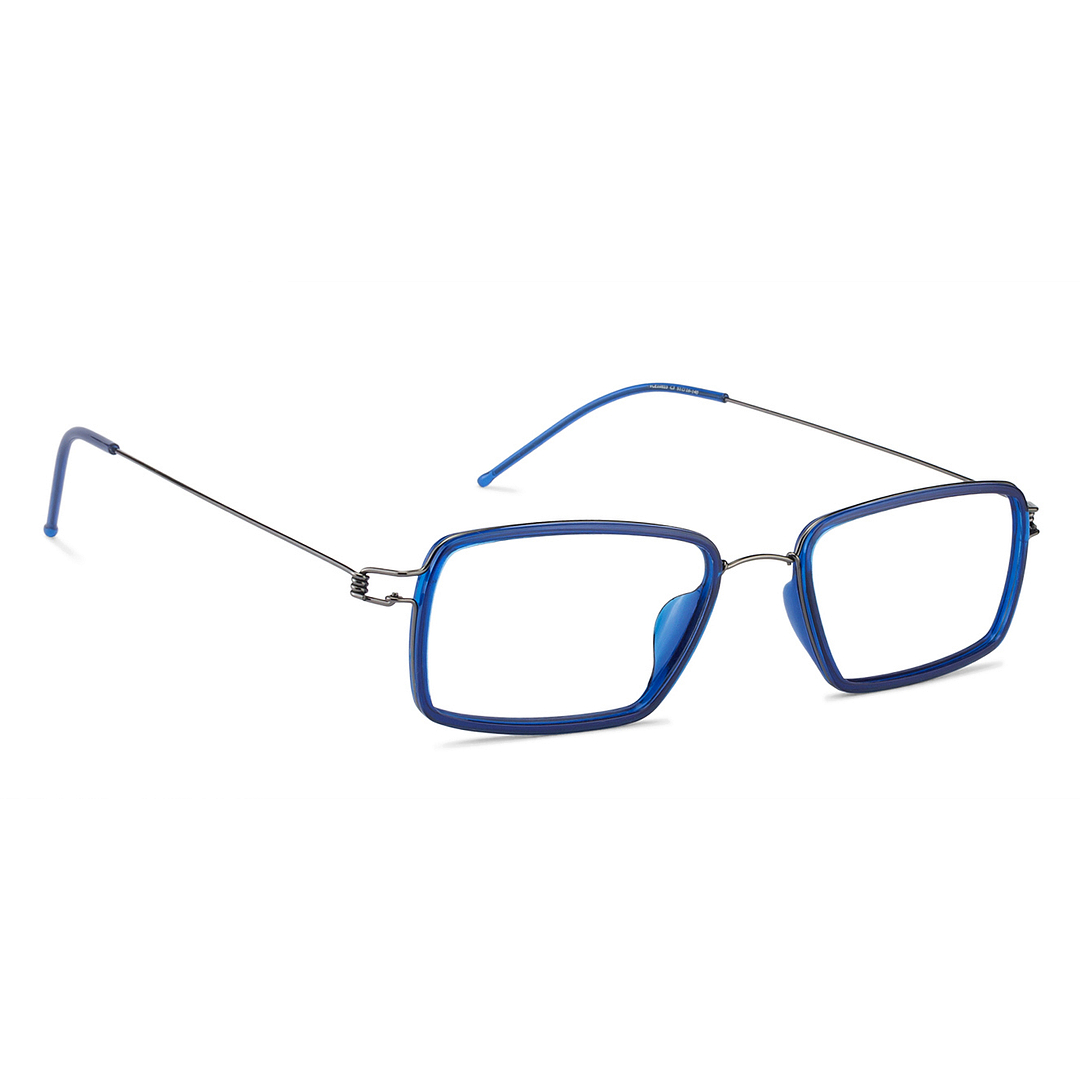 Lenskart Air Online Sky Blue Full Rim Rectangle left side