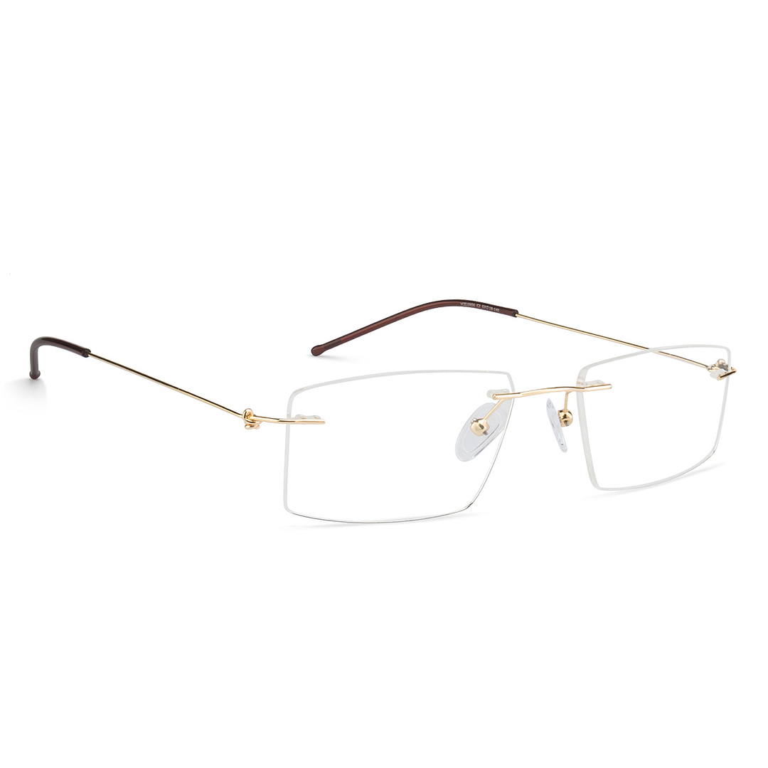 Vincent Chase Online Gold Rimless Rectangle right side