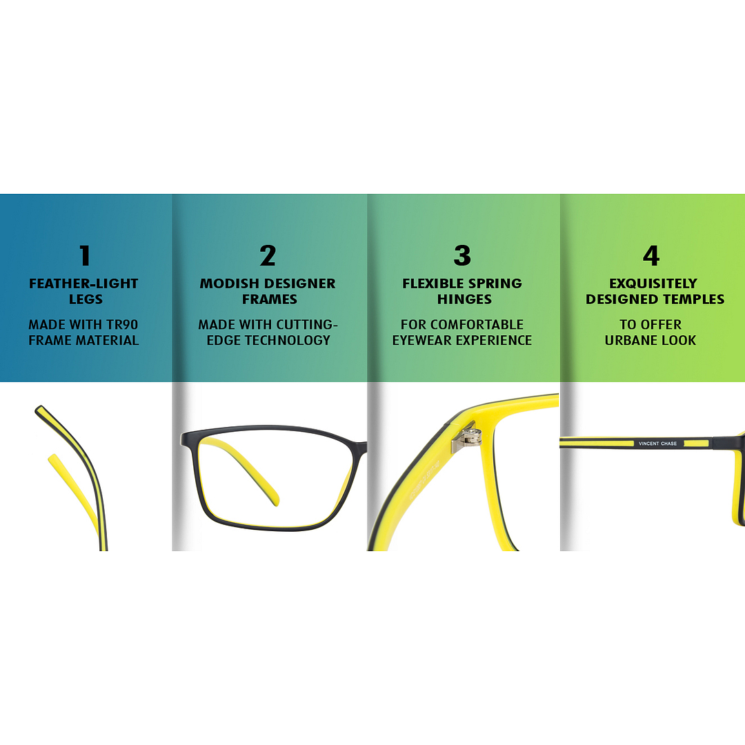 Lenskart Air Online Black Full Rim Rectangle right side