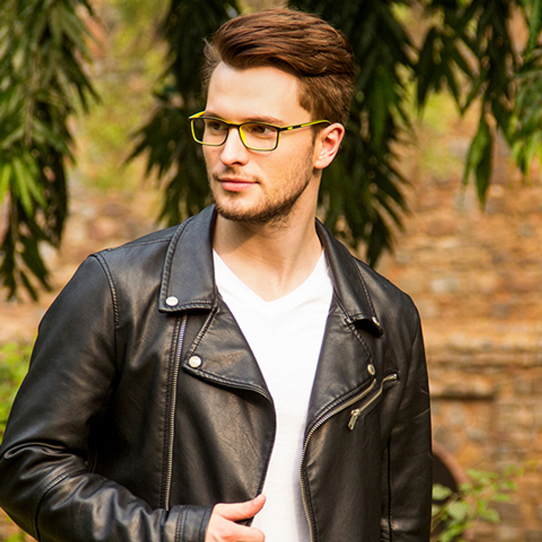 Lenskart Air Online Black Full Rim Rectangle left side