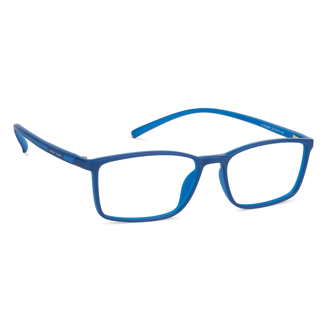 Lenskart Air Online Sky Blue Full Rim Rectangle left side