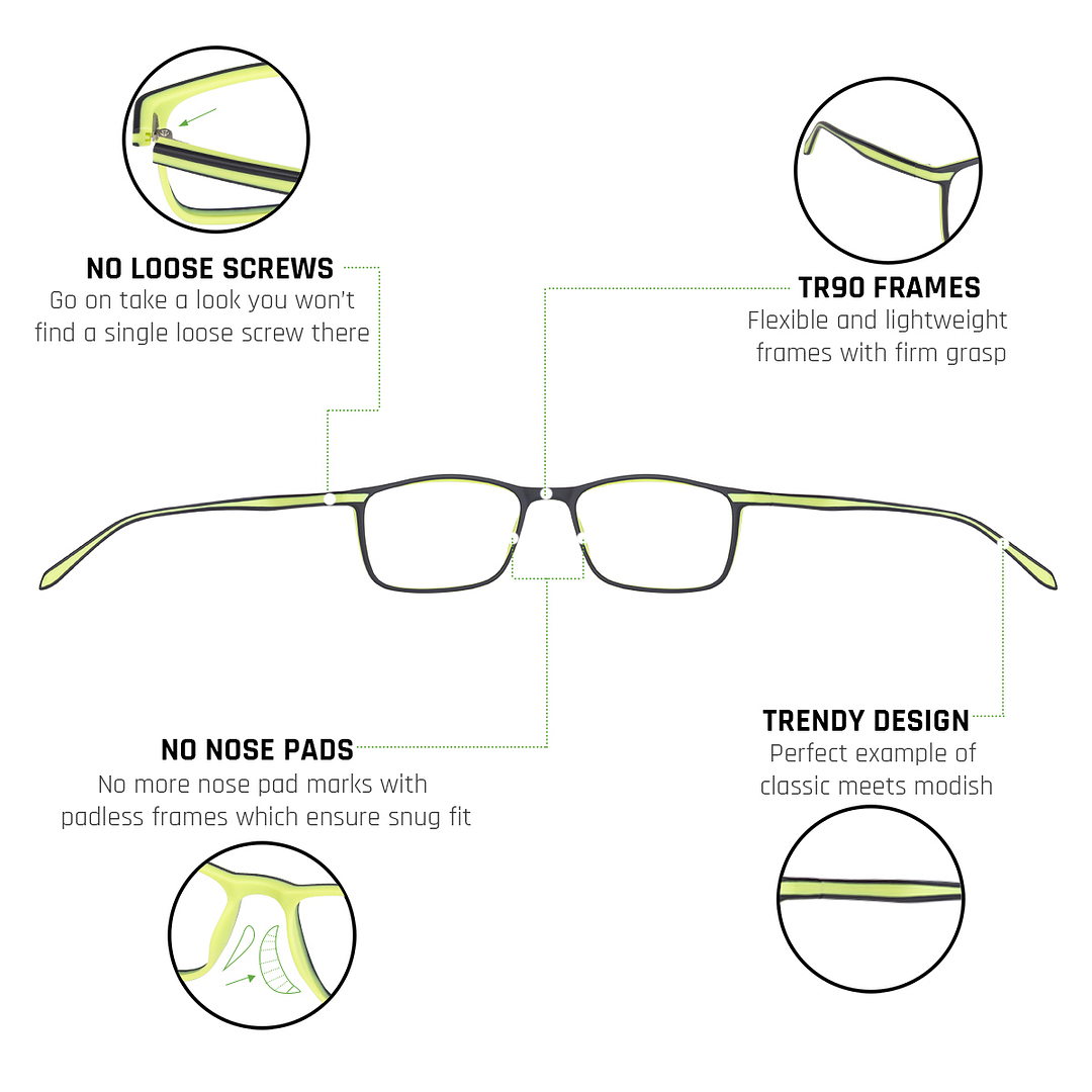 Lenskart Air Online Black Full Rim Rectangle right side