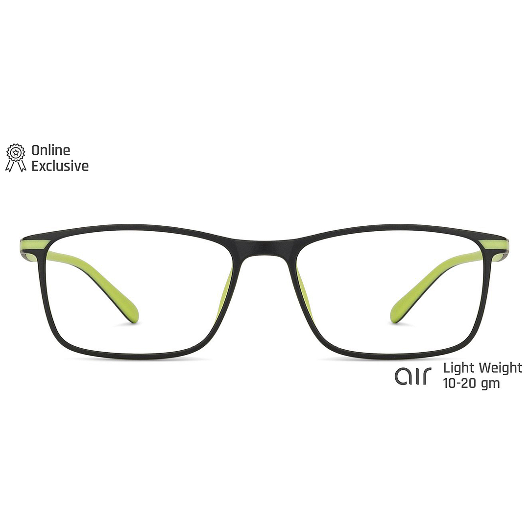 Lenskart Air Online Black Full Rim Rectangle left side