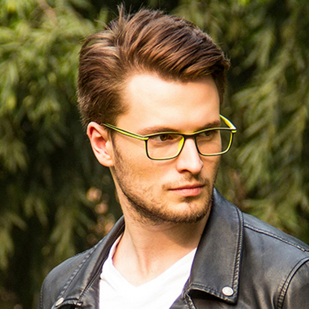 Lenskart Air Online Black Full Rim Rectangle left side