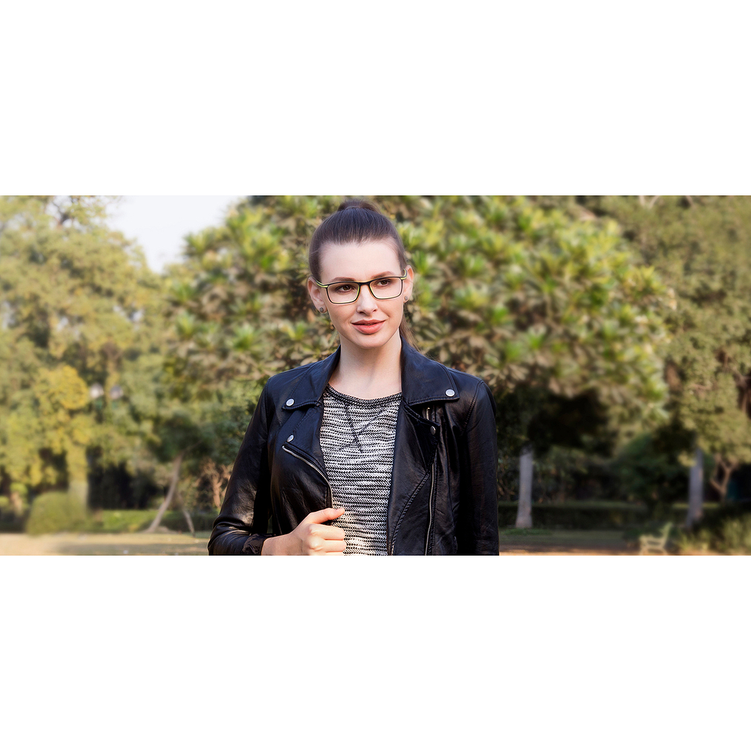 Lenskart Air Online Black Full Rim Rectangle left side