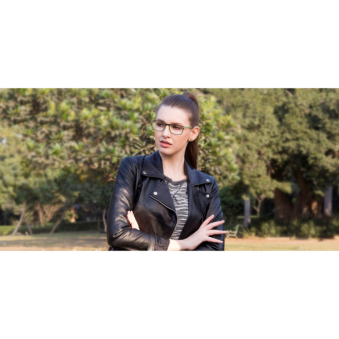 Lenskart Air Online Black Full Rim Rectangle left side