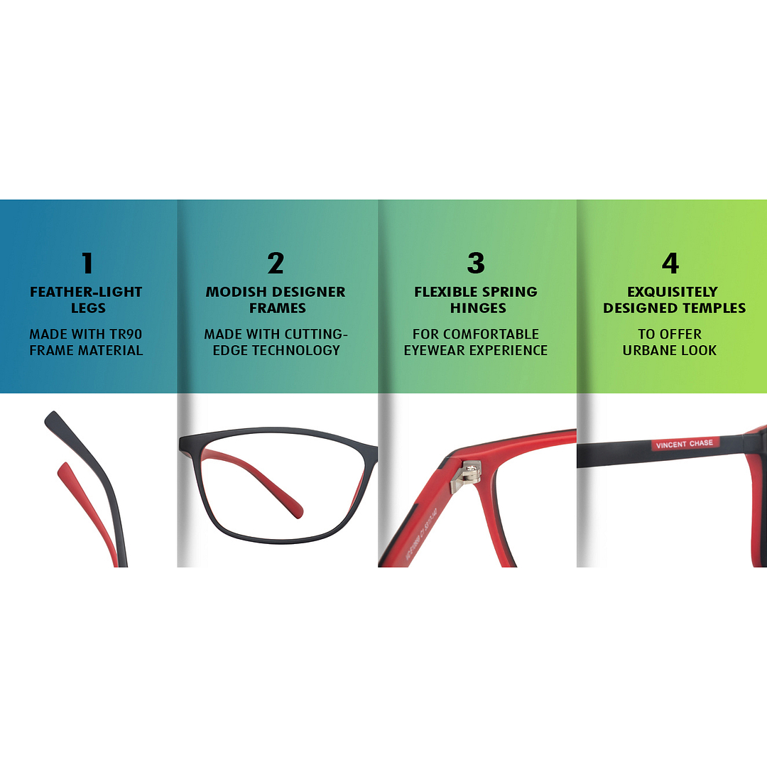 Lenskart Air Online Black Full Rim Rectangle right side