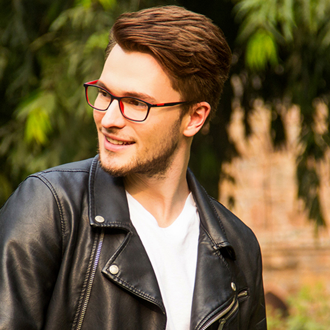 Lenskart Air Online Black Full Rim Rectangle left side