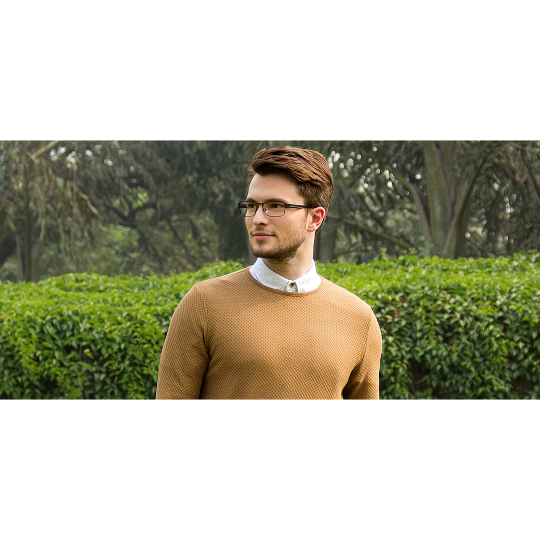 Vincent Chase Online Black Full Rim Rectangle left side