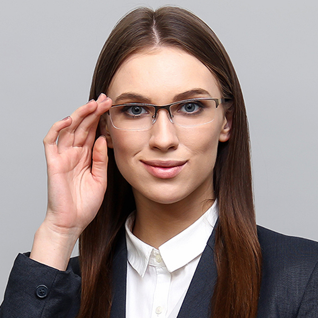 Vincent Chase Online Gold Half Rim Rectangle right side