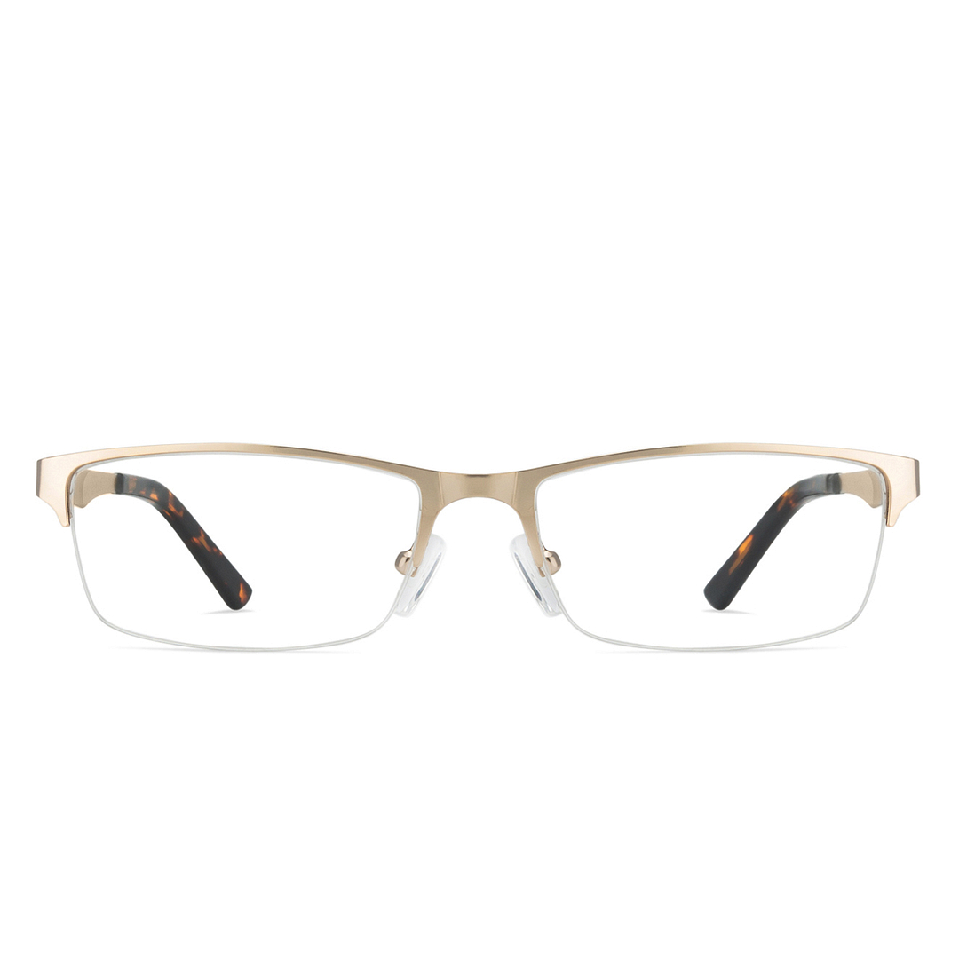 Vincent Chase Online Gold Half Rim Rectangle left side