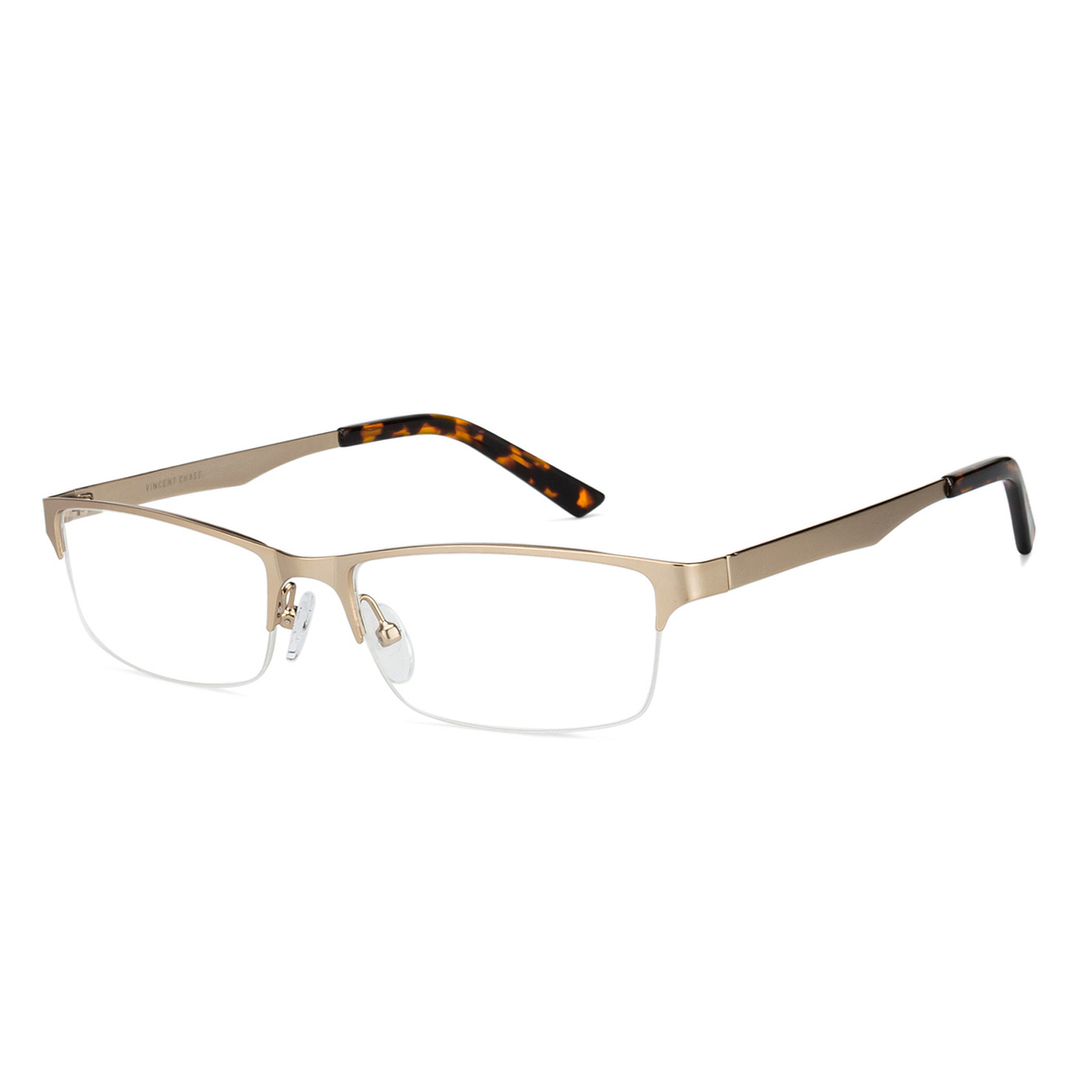 Vincent Chase Online Gold Half Rim Rectangle right side