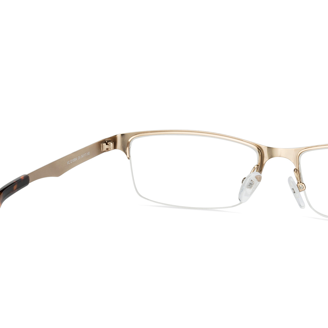 Vincent Chase Online Gold Half Rim Rectangle left side