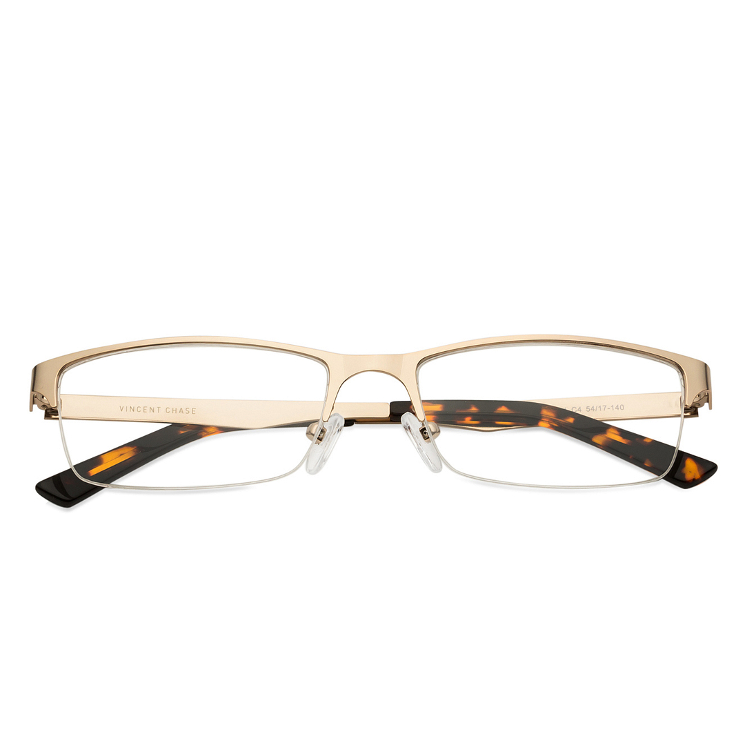 Vincent Chase Online Gold Half Rim Rectangle right side