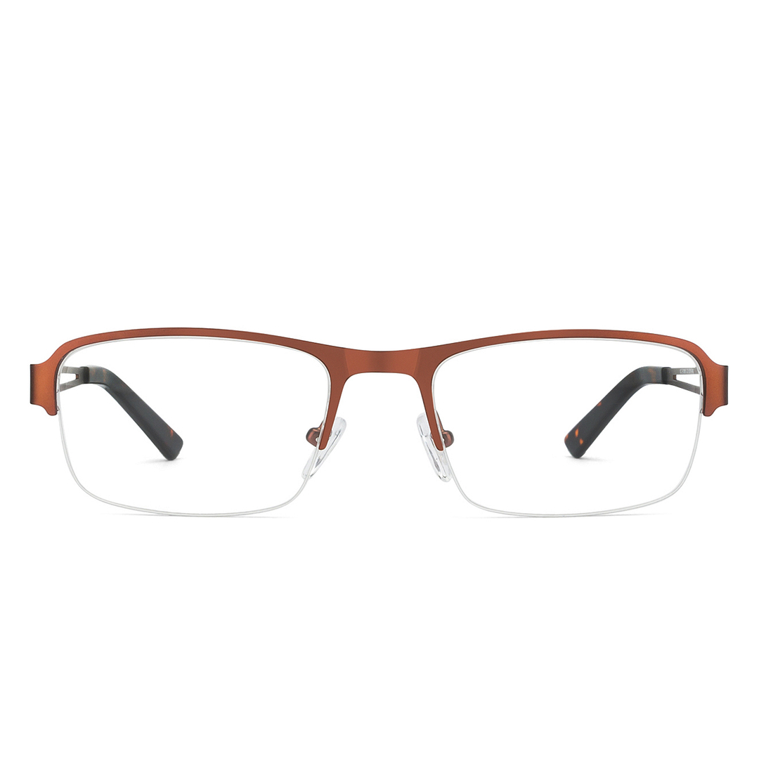 Vincent Chase Online Light Brown Half Rim Rectangle left side