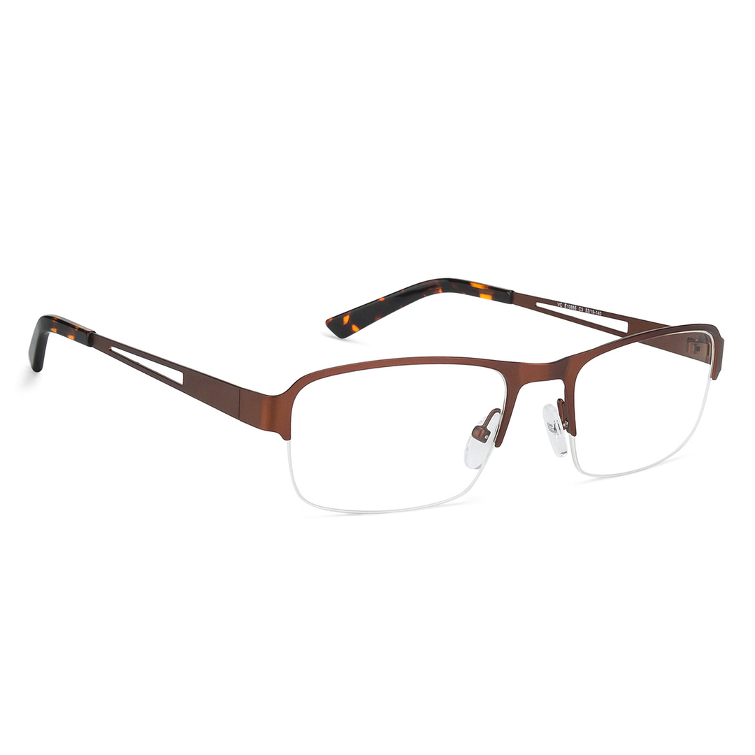 Vincent Chase Online Light Brown Half Rim Rectangle left side