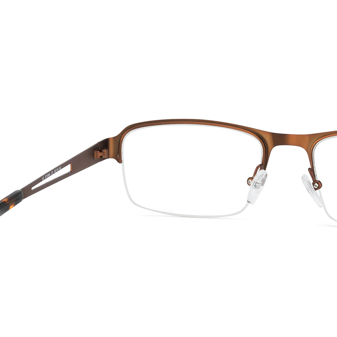 Vincent Chase Online Light Brown Half Rim Rectangle left side