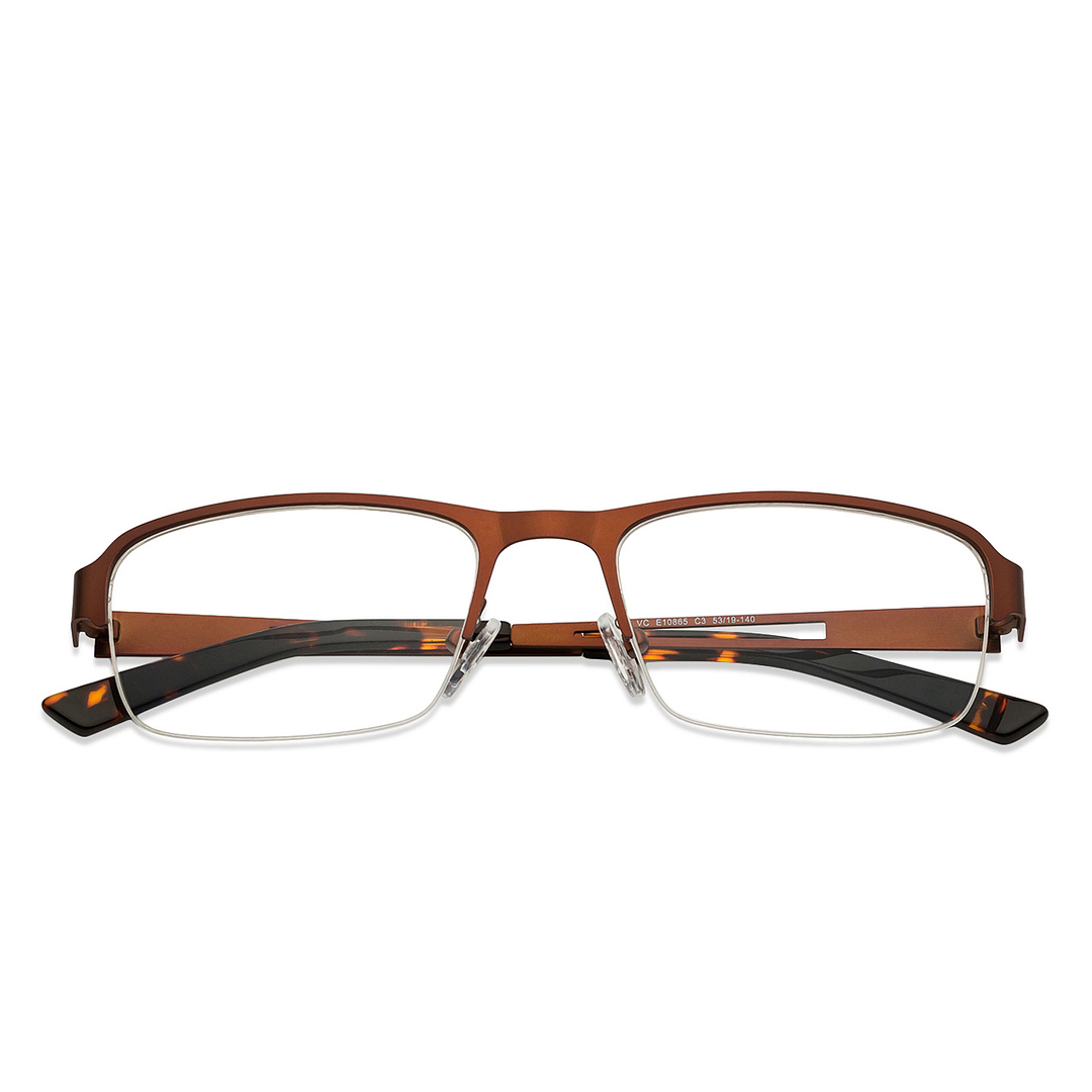 Vincent Chase Online Light Brown Half Rim Rectangle right side