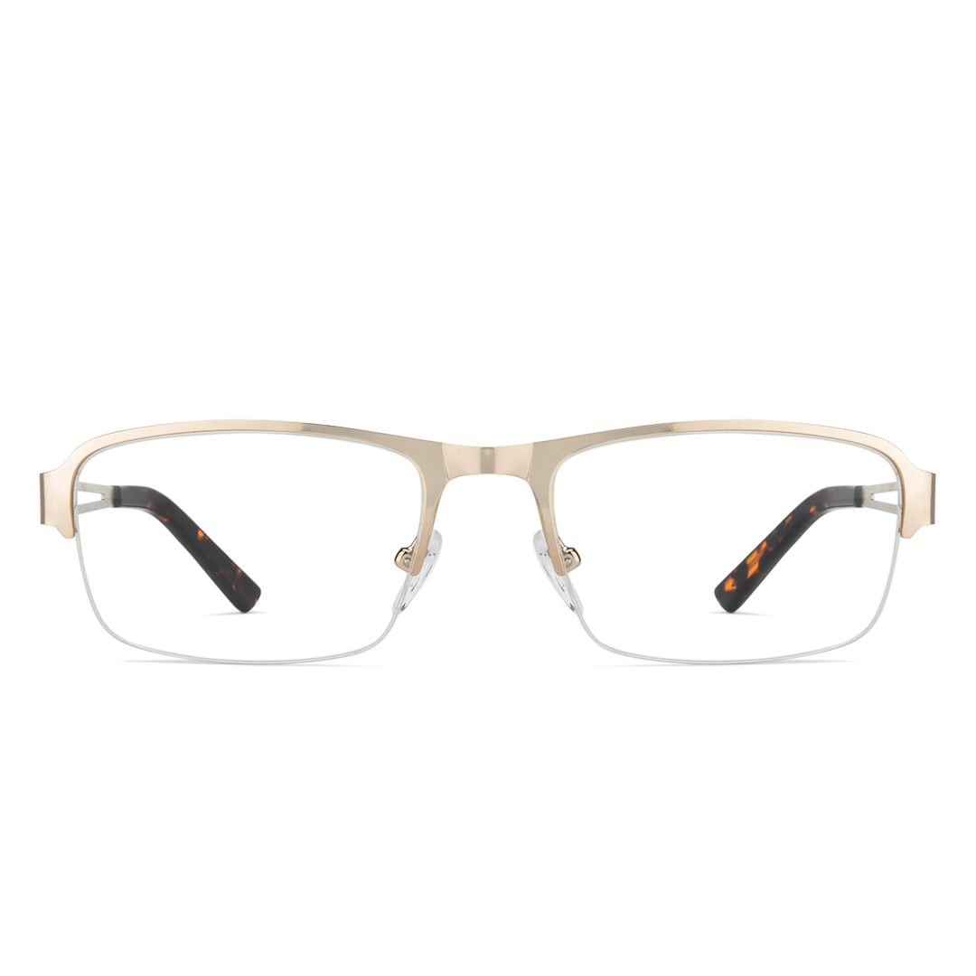 Vincent Chase Online Gold Half Rim Rectangle left side