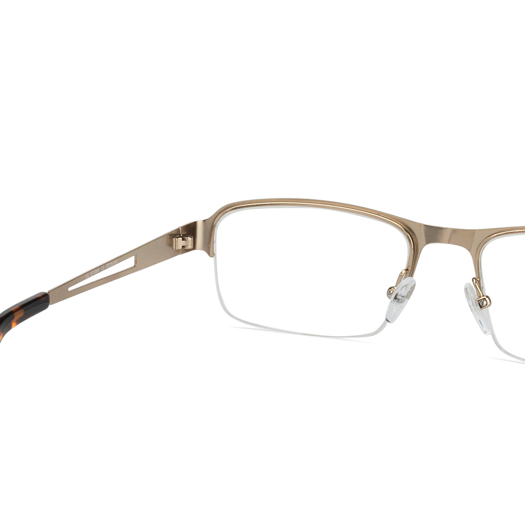 Vincent Chase Online Gold Half Rim Rectangle left side