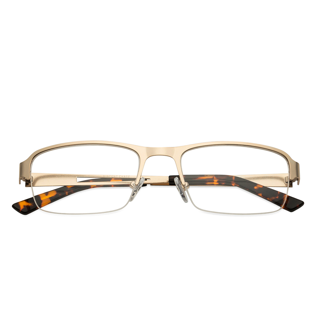 Vincent Chase Online Gold Half Rim Rectangle right side