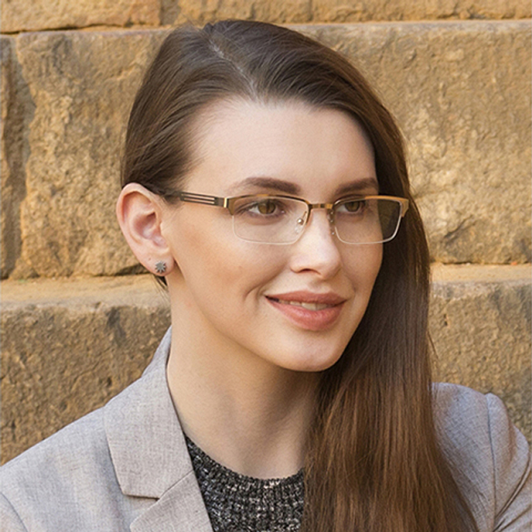 Vincent Chase Online Gold Half Rim Rectangle right side