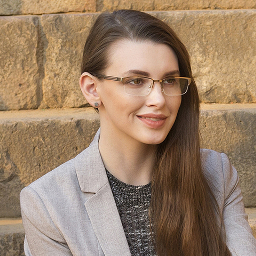 Vincent Chase Online Gold Half Rim Rectangle left side