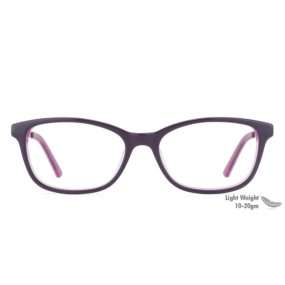 Vincent Chase Online Purple Transparent Full Rim Rectangle left side