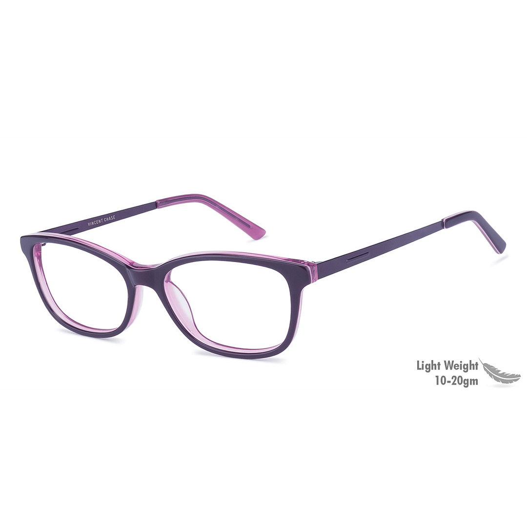 Vincent Chase Online Purple Transparent Full Rim Rectangle right side